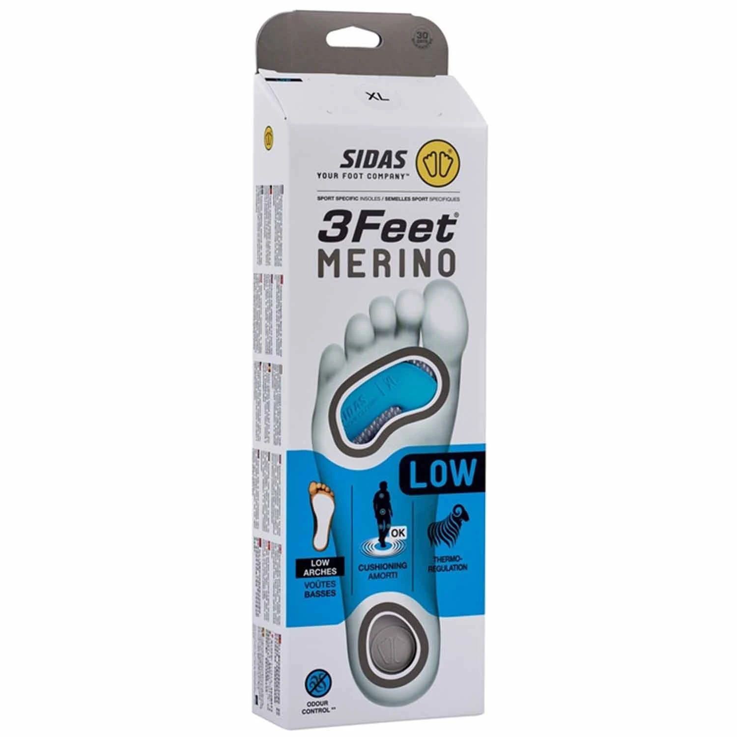 Sidas 3 Feet Merino Low Orthotic Insole 2 Sidas 3 Feet Merino Low Orthotic Insole - Image 2